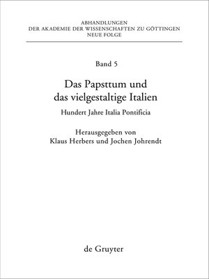 cover image of Das Papsttum und das vielgestaltige Italien